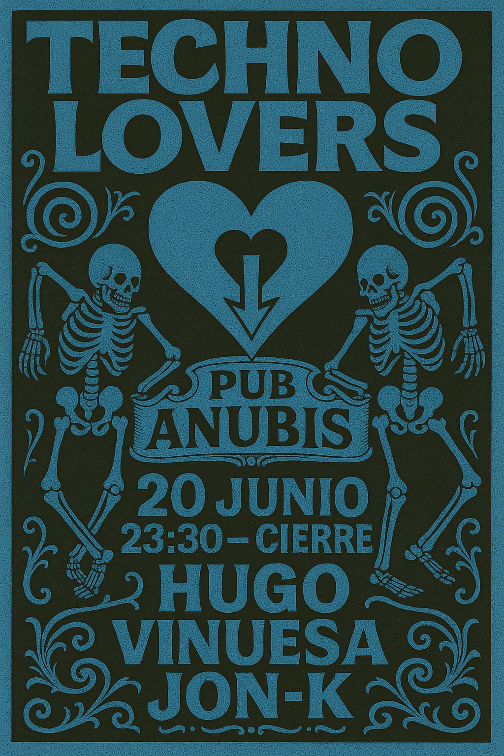 TECHNO LOVERS – Noche de techno en el Pub Anubis